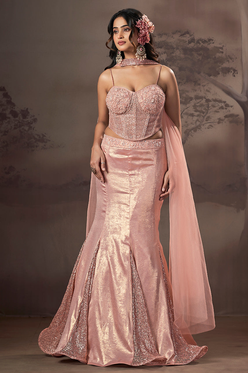 Blush Ember Mermaid Couture Set