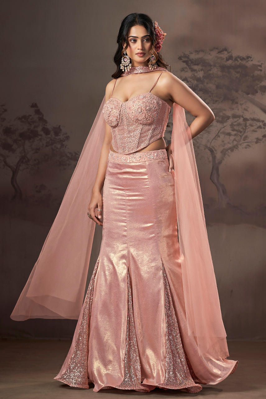 Blush Ember Mermaid Couture Set