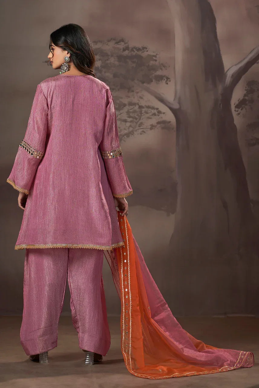 Gulbahaar Mirror Work Kurta Set - MishUUU