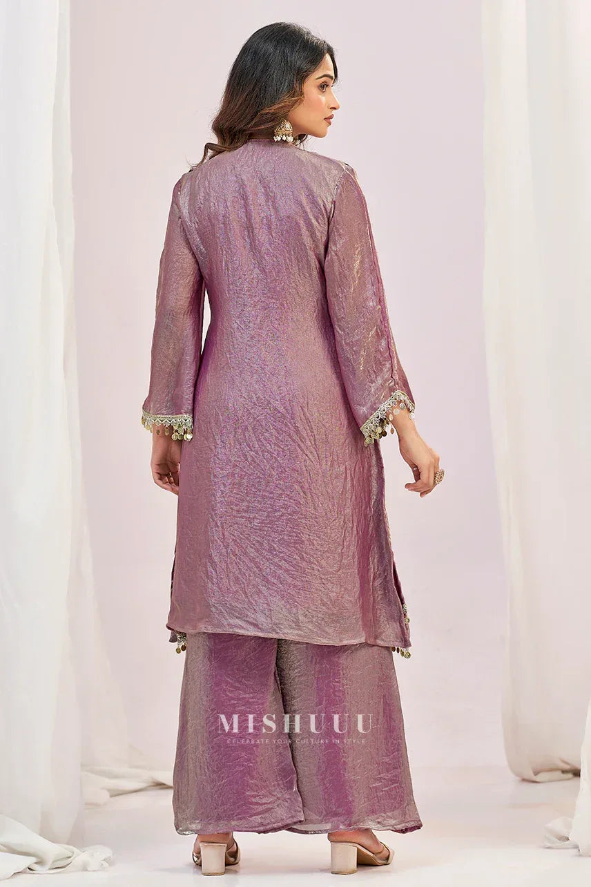 Lilac Mirror Kurta Set - MishUUU