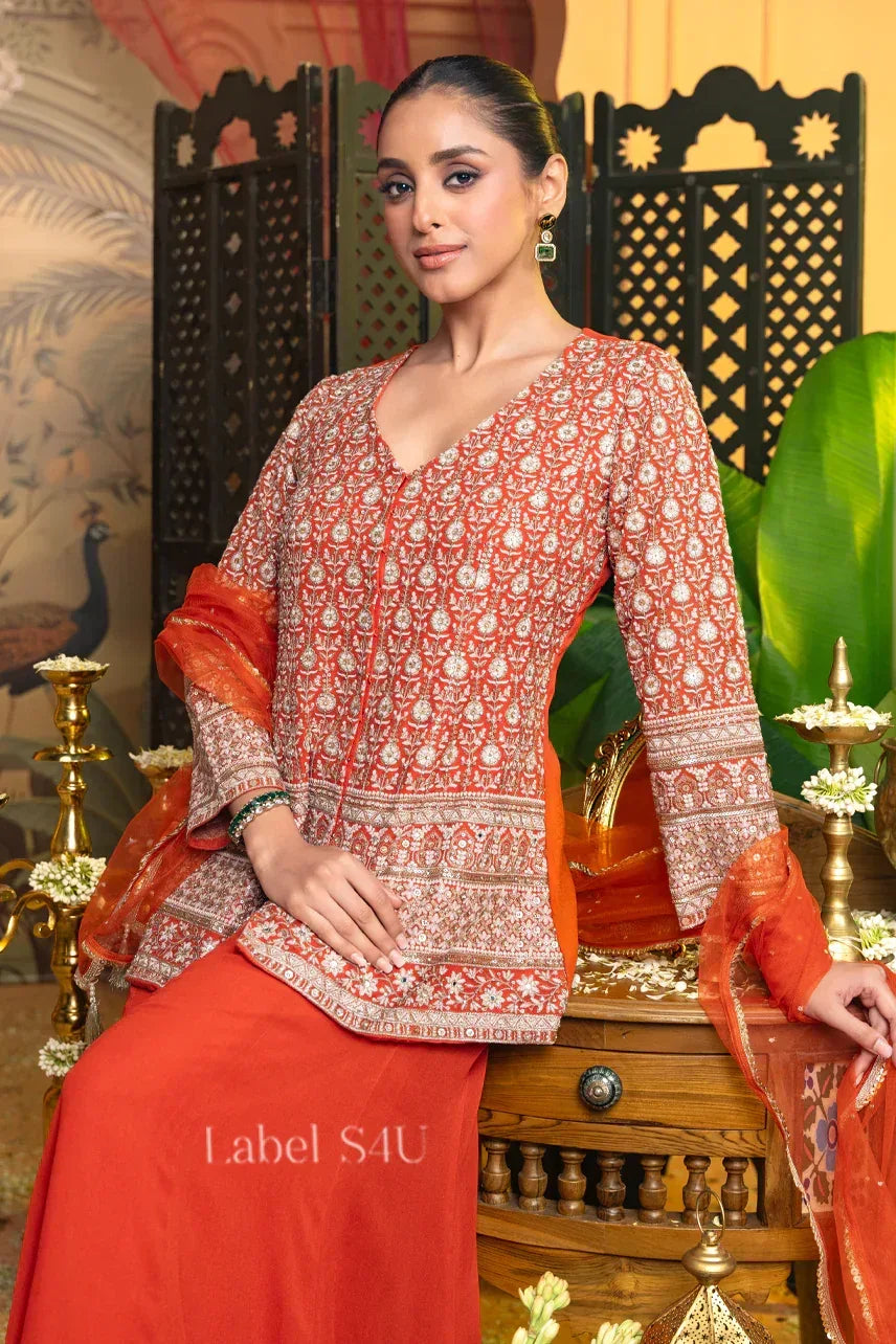 Burnt Orange Printed Set | Label S4U - MishUUU