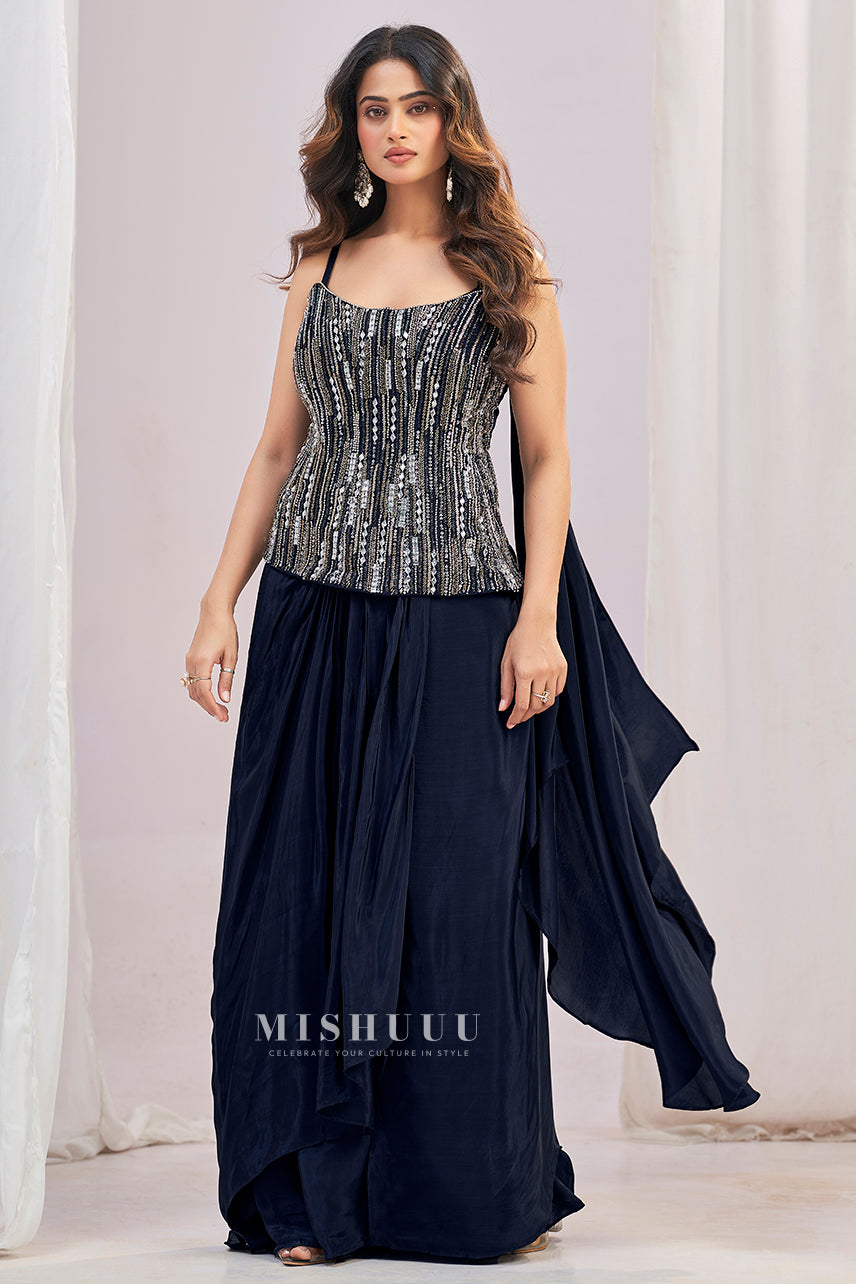 Midnight Gleam Skirt Set
