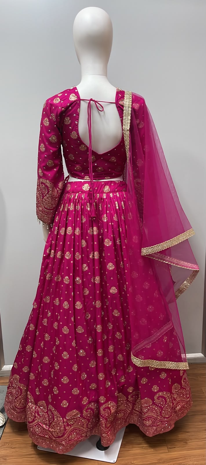 Rani Pink Embroidered Lehenga Luxe Set