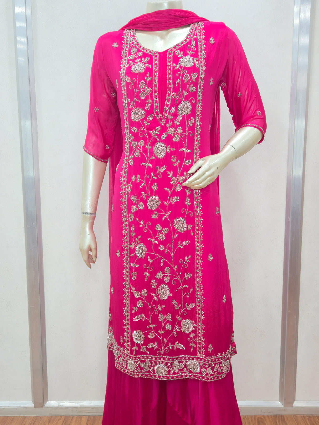 Rani Noor Embroidered Sharara Set – A Vision of Vibrance and Grace - MishUUU