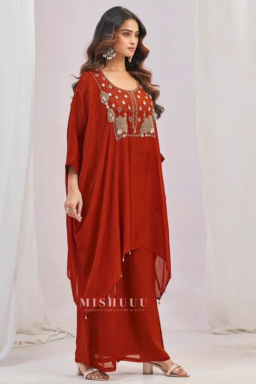 Rust Aura Kaftan Set - MishUUU
