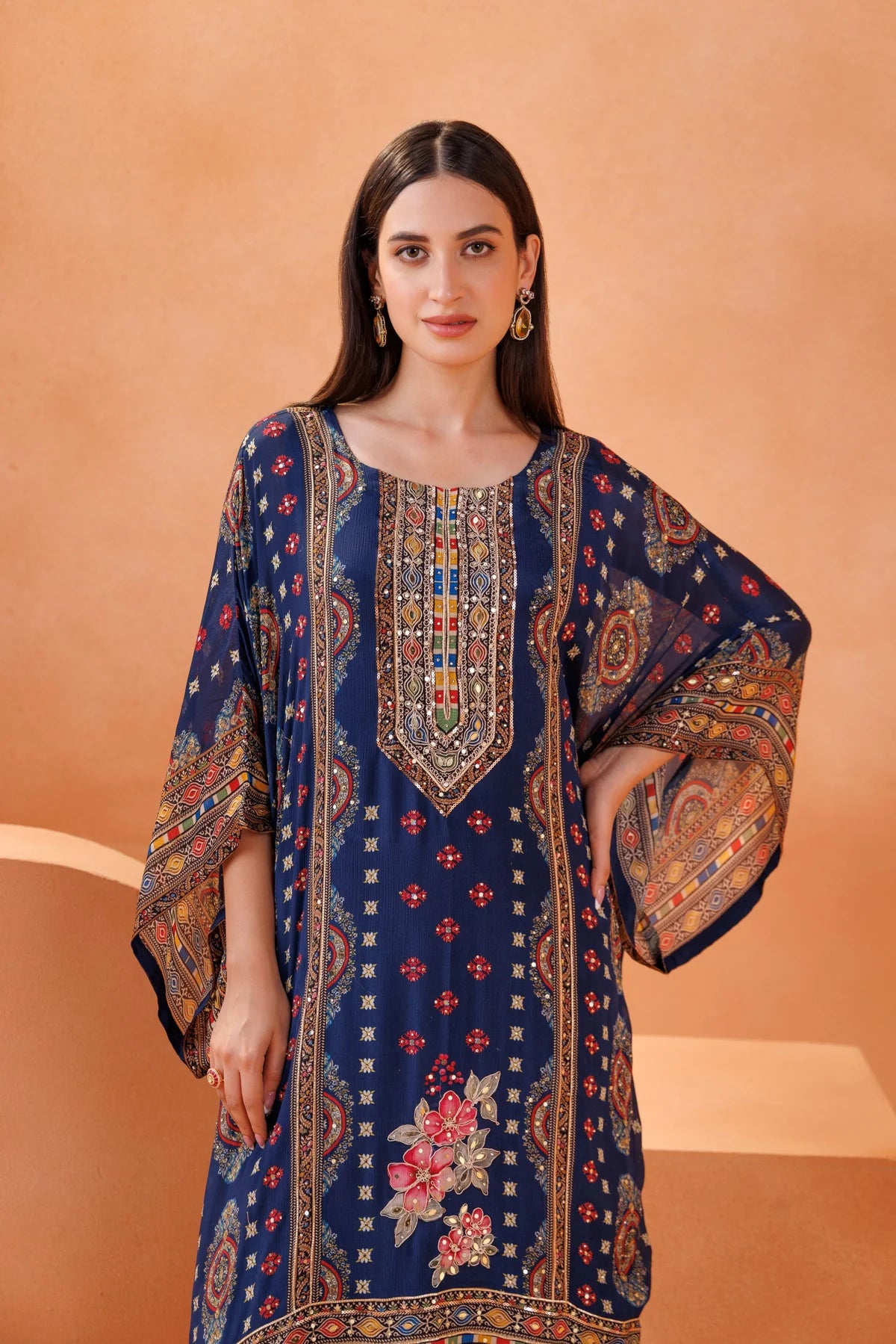 Indigo Boho Kaftan Set | Label S4U