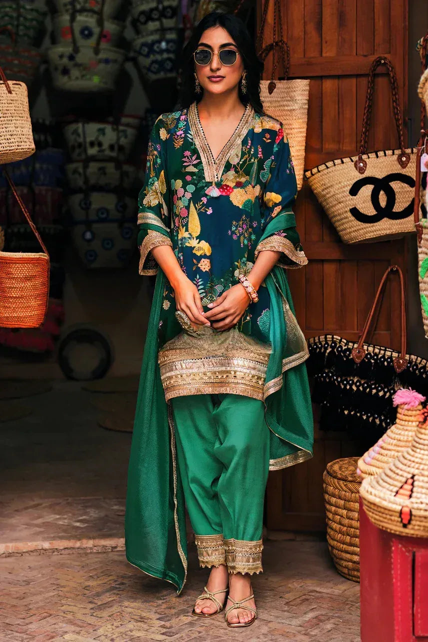 Botanical Print Suit Floral Outfit |Label S4U - MishUUU