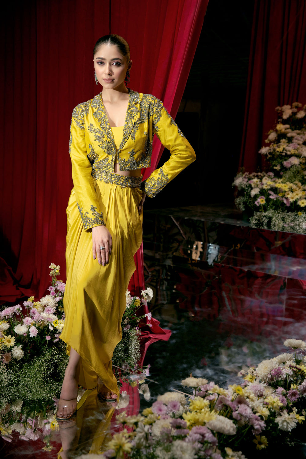 Women's Mustard Yellow Skirt |Label S4U