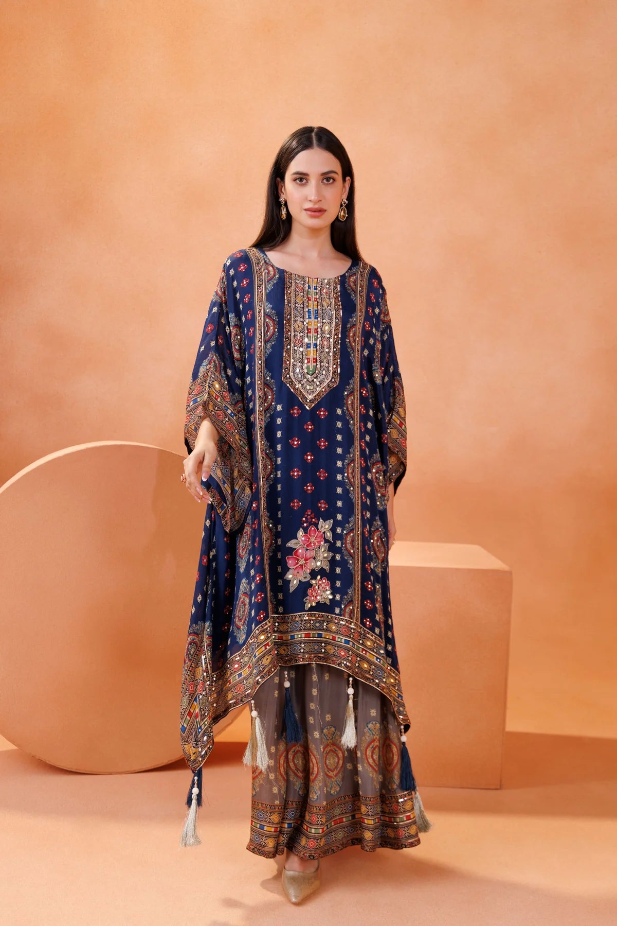 Indigo Boho Kaftan Set | Label S4U
