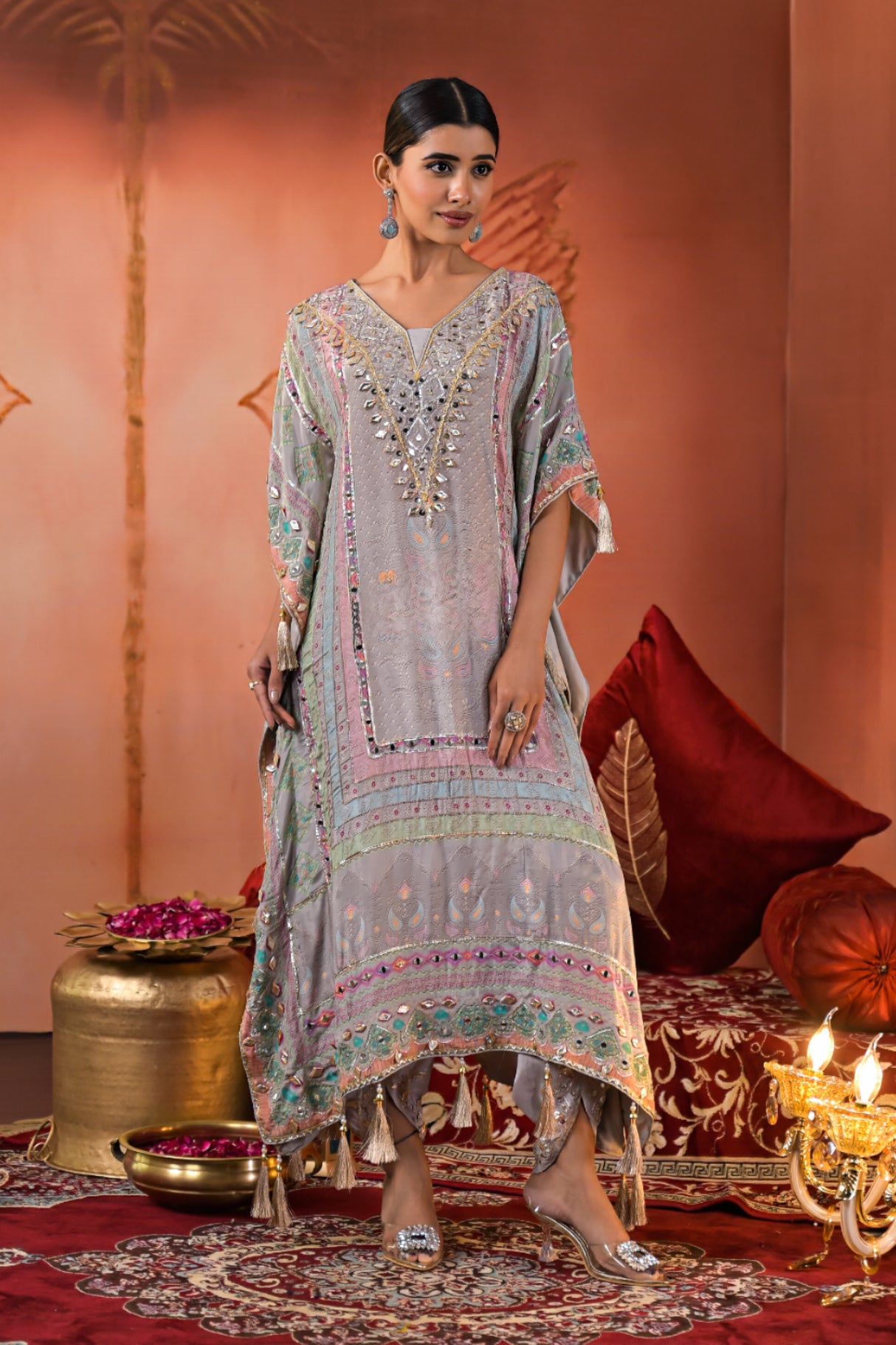 Pastel Kaftan Set Kaftan