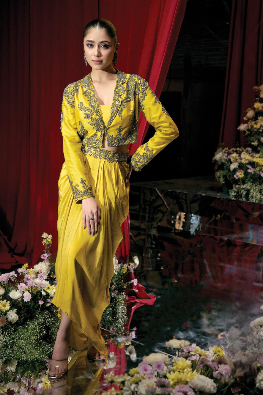 Women's Mustard Yellow Skirt |Label S4U