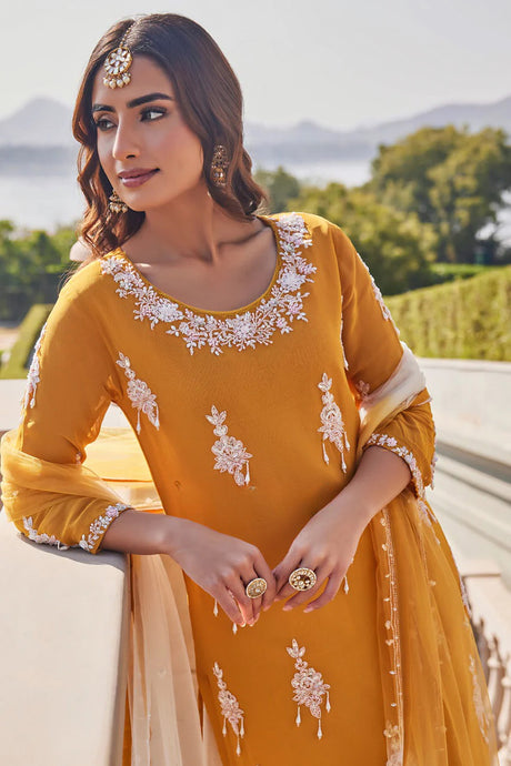 Amber Embroidered Gharara Set |Label S4U