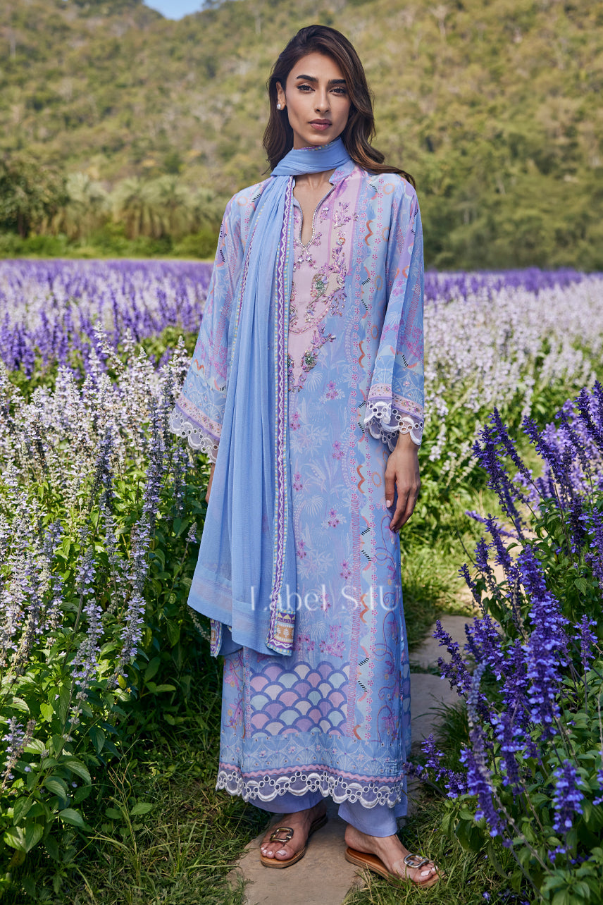 Lavender Dream Embroidered Kurta Set