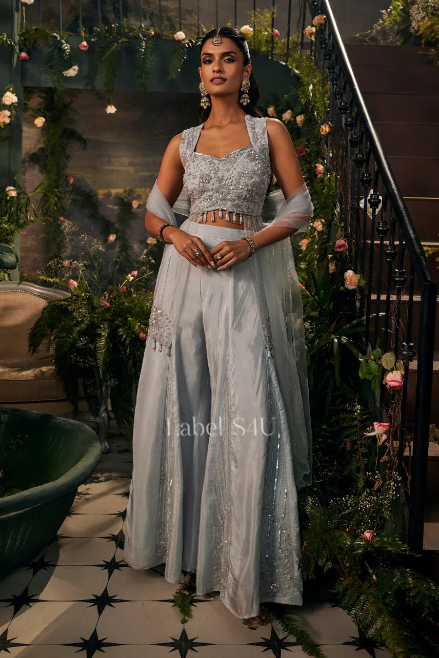 Silver Mirage Beaded Couture Set - MishUUU