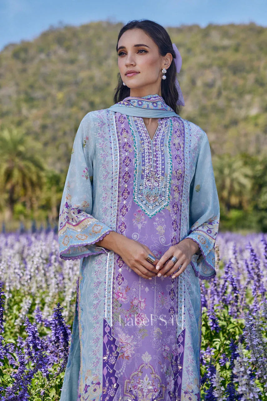 Lavender Breeze Floral Print Ensemble - MishUUU