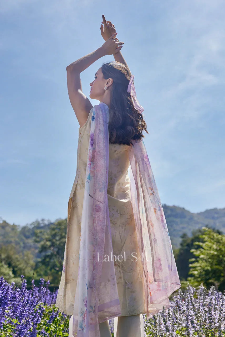 Lavender Blossom Embroidered Ensemble - MishUUU