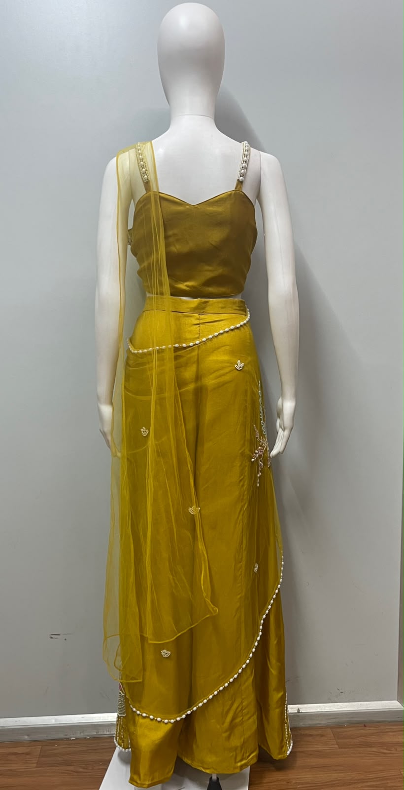 Mustard Yellow Embellished Outfit |Label S4U
