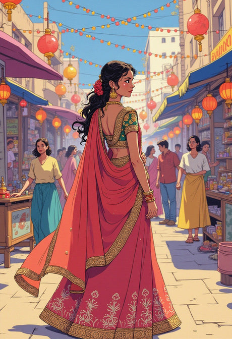 Georgette Material Saree: Elegance in Every Drape