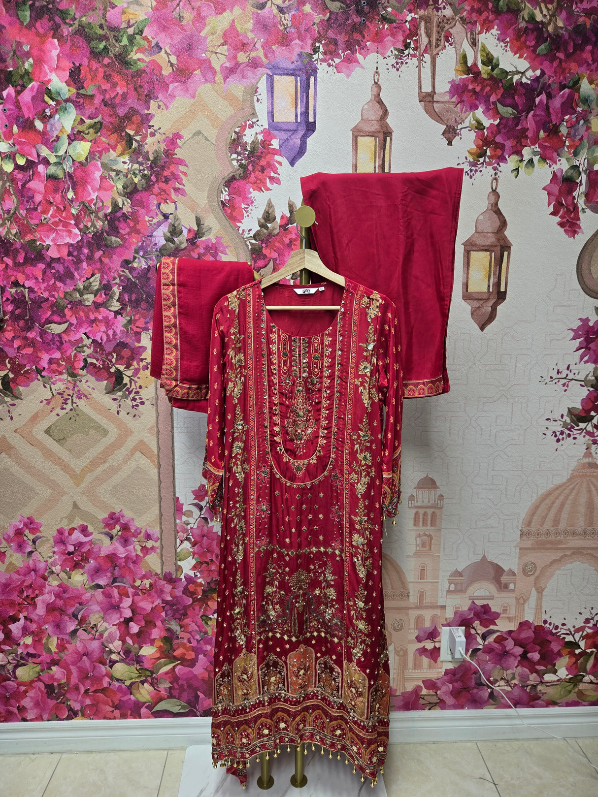 Red Heavy Hand-Work Suit