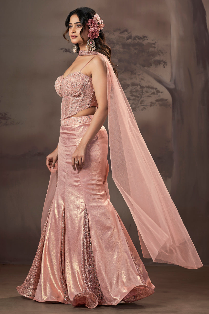 Blush Ember Mermaid Couture Set