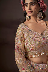 Regal Bloom Hand-Embroidered Bridal Lehenga