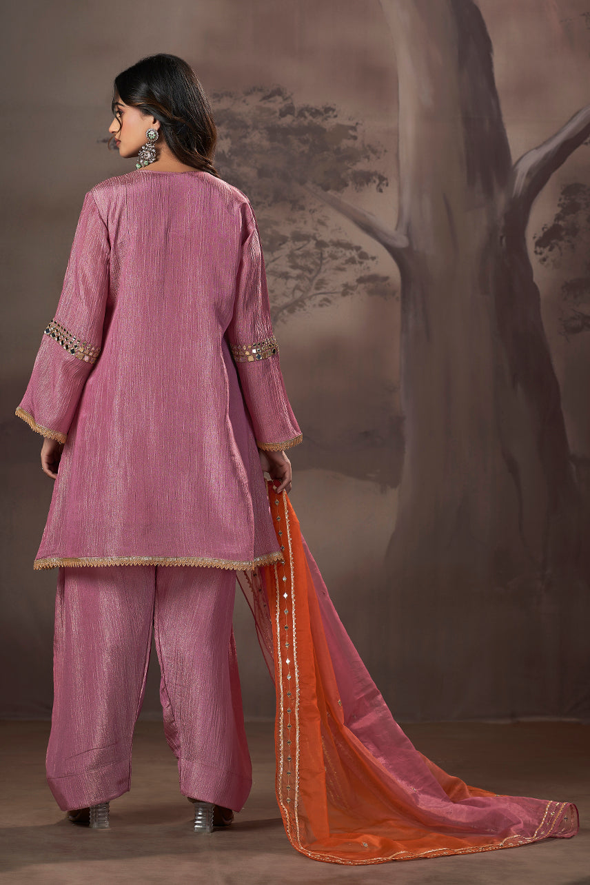 Gulbahaar Mirror Work Kurta Set
