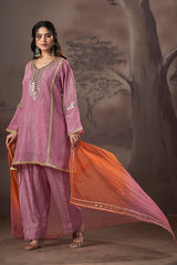 Gulbahaar Mirror Work Kurta Set