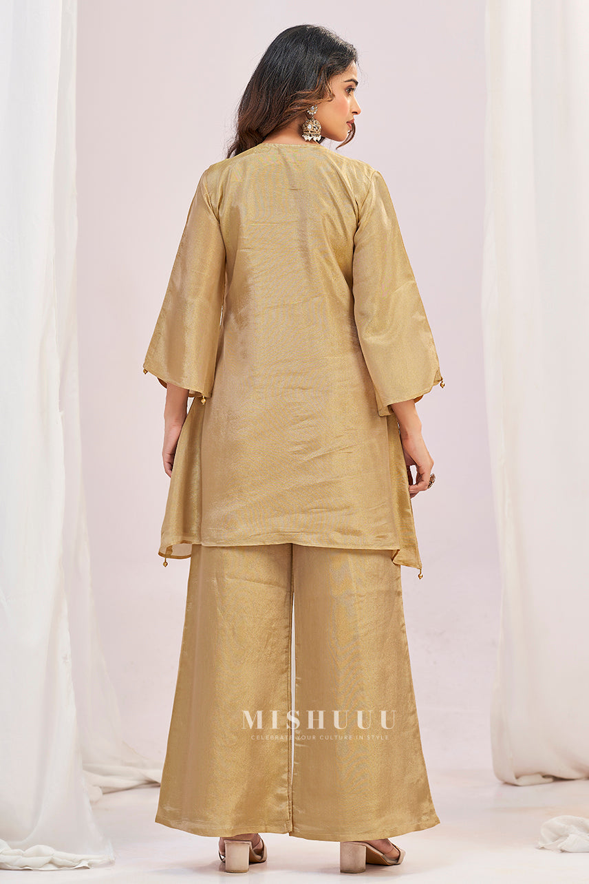 Zeenat Gold Mirror Kurta Set