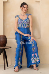 Royal Blue Embellished Jumpsuit