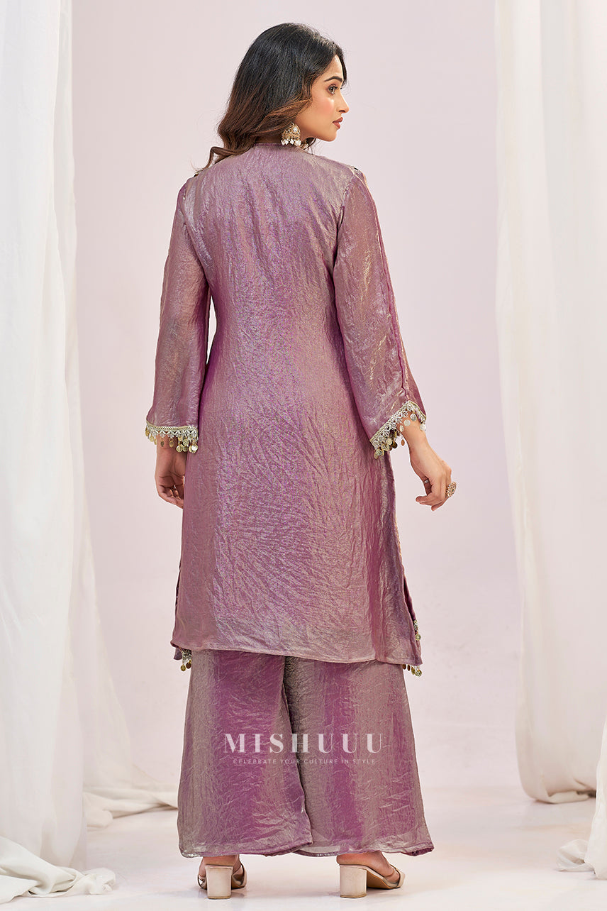 Lilac Mirror Kurta Set