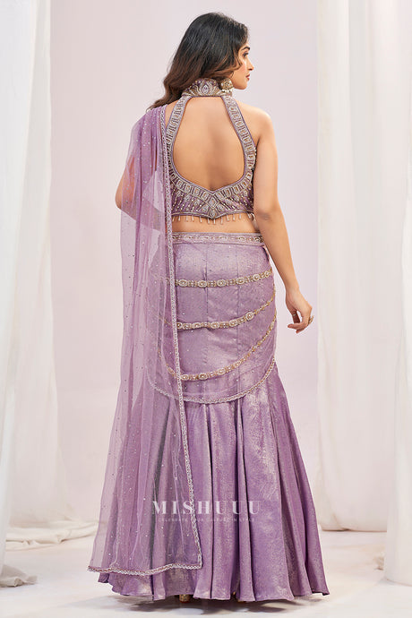 Amethyst Aura Embellished Lehenga Set