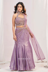 Amethyst Aura Embellished Lehenga Set