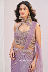 Amethyst Aura Embellished Lehenga Set