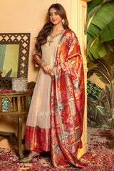 Golden Heritage Anarkali Set | Label S4U