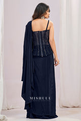 Midnight Gleam Skirt Set