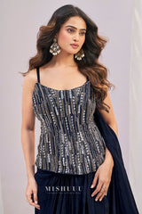 Midnight Gleam Skirt Set