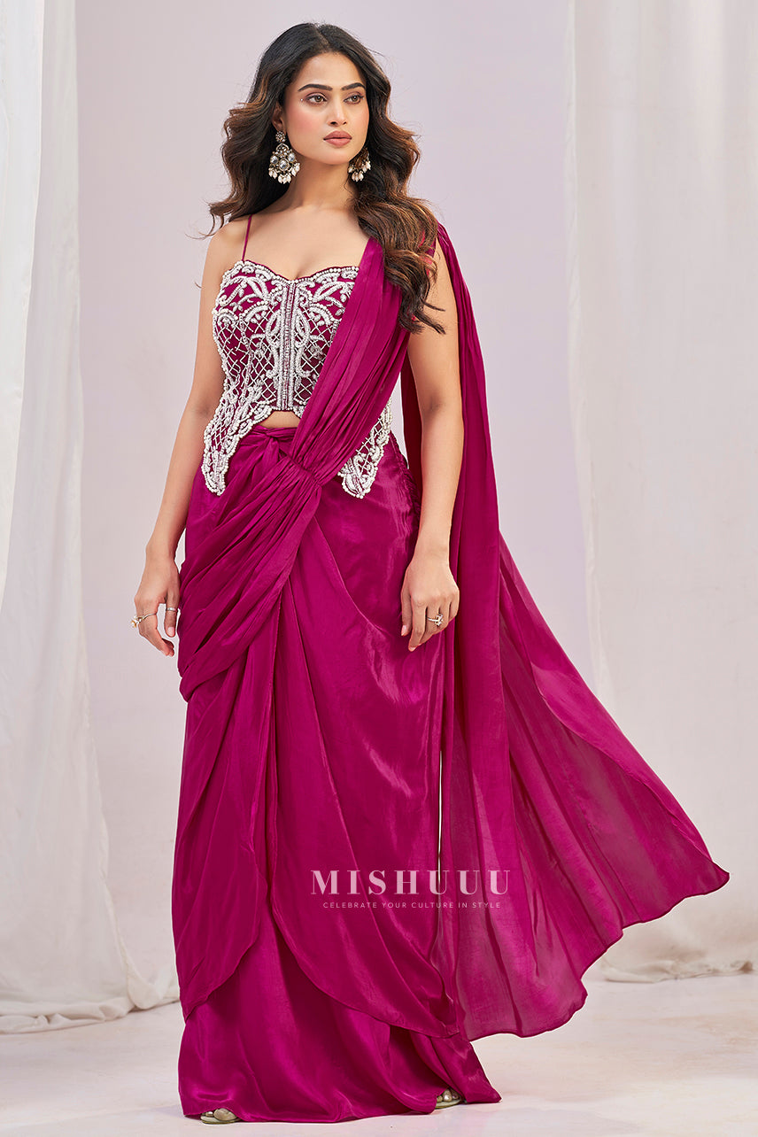 Ruby Reflection Concept Saree