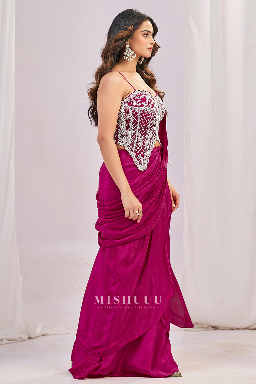 Ruby Reflection Concept Saree