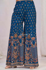 Navy Eden Printed Sharara Set