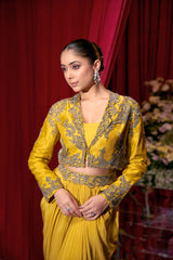Women's Mustard Yellow Skirt |Label S4U