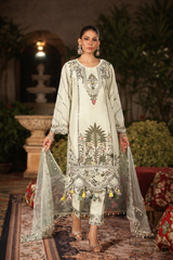Sage Floral Kurta Dupatta Set