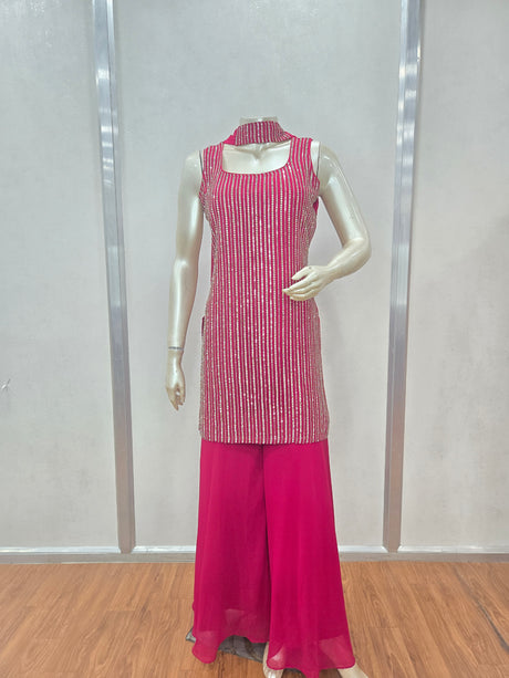 A vibrant mirror-striped festive set designed to sparkle at every celebration