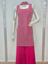 A vibrant mirror-striped festive set designed to sparkle at every celebration