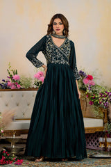 Long stary evening gown