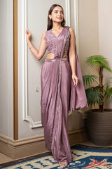 Sage Serenity-Pre Draped Saree