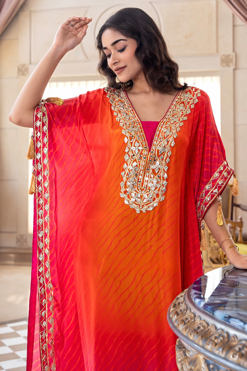 Saffron Bliss-Kaftan Set