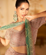 Sage Ombre Palazzo Set