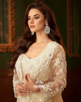 Ivory Lehenga Set with Handcrafted Jacket & Dupatta