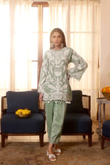 Sage Pearl Embroidered Co Ord Set
