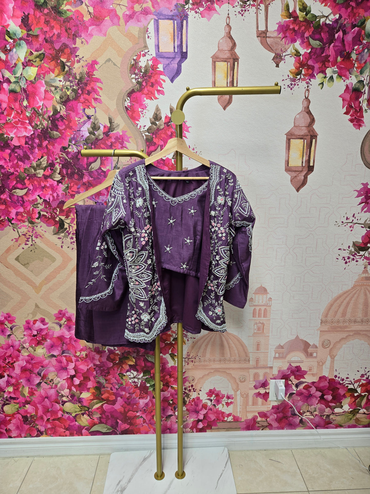 Plum Purple Jacket-Style Suit
